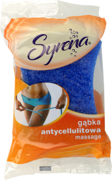 SYRENA ,gąbka antycellulitowa, massage,przód