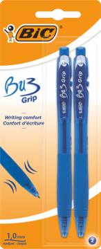 BIC ,długopis automatyczny, kolor niebieski,przód
