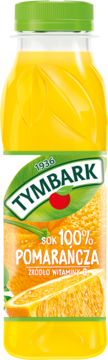 TYMBARK ,sok 100% Pomarańcza,przód
