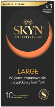 SKYN Large ,prezerwatywy, nielateksowe,przód