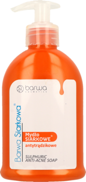 BARWA Siarkowa ,mydło siarkowe w płynie,przód