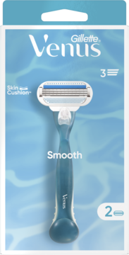 GILLETTE VENUS Smooth ,maszynka do golenia, 3-ostrzowa, dla kobiet, 1 rączka + 2 wkłady,przód