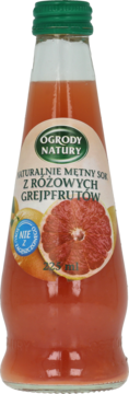 MARWIT ,naturalnie mętny sok z różowych grejpfrutów,przód