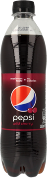 PEPSI ,napój gazowany typu cola o smaku wiśniowym,przód
