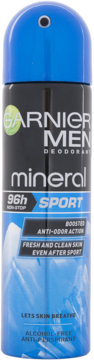 GARNIER Men ,antyperspirant w sprayu dla mężczyzn, Sport 96h,przód