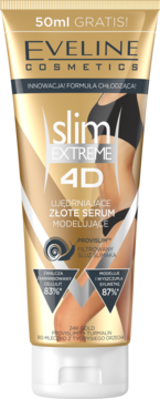 EVELINE COSMETICS Slim Extreme 4D ,złote serum wyszczuplająco-modelujące do ciała,przód