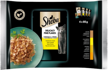 SHEBA Delicacy in Jelly ,karma pełnoporcjowa mokra dla dorosłych kotów, Drobiowe Smaki,przód