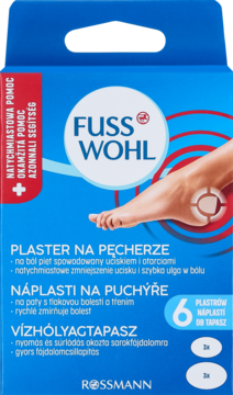 FUSSWOHL ,plastry na pęcherze na piętach,przód