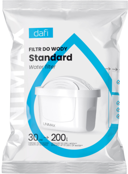 DAFI Unimax ,filtr do wody, 30 dni/ 200 L czystej wody,przód