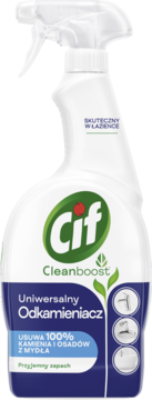 CIF Cleanboost ,spray do czyszczenia łazienki,  uniwersalny odkamieniacz,przód