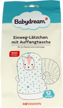BABYDREAM ,śliniak jednorazowy z kieszonką,przód