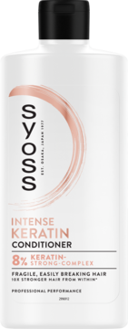 SYOSS Intense Keratin ,odżywka do włosów  delikatnych i łamliwych,przód