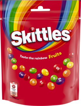 SKITTLES Fruits ,cukierki do żucia,przód