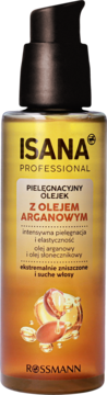 ISANA PROFESSIONAL ,olejek do włosów, pielęgnacyjny Olej Arganowy,przód