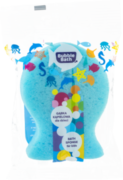 BUBBLE BATH ,gąbka kąpielowa dla dzieci,przód