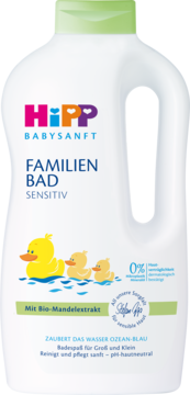 HIPP Baby Sanft Sensitive,płyn do kąpieli dla całej rodziny, od 1. dnia życia,przód