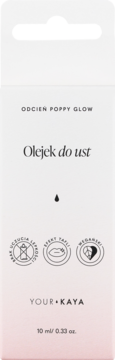 YOUR KAYA ,olejek do ust, Poppy Glow,przód