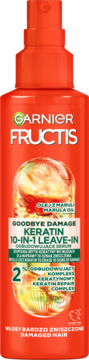 GARNIER FRUCTIS Goodbye Damage SOS Keratin,serum do włosów, odbudowujące, w sprayu,przód