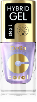 DELIA COSMETICS Coral Hybrid Gel,lakier do paznokci, Step 1, nr 106;,przód