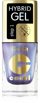 DELIA COSMETICS Coral Hybrid Gel,lakier do paznokci, Step 1, nr 109;,przód