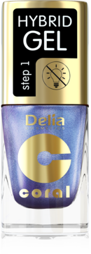 DELIA COSMETICS Coral Hybrid Gel,lakier do paznokci, Step 1, nr 110;,przód