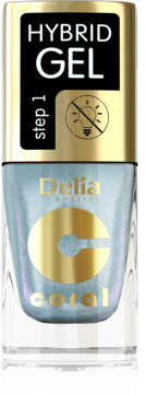 DELIA COSMETICS Coral Hybrid Gel,lakier do paznokci, Step 1, nr 111;,przód