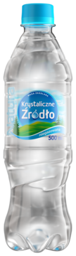 KRYSTALICZNE ŹRÓDŁO ,woda źródlana, niegazowana,przód