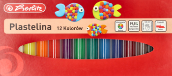 HERLITZ ,plastelina, 12 kolorów,przód