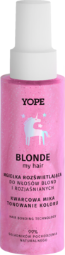 YOPE Blonde My Hair ,mgiełka do włosów, rozświetlająca, Kwarc,przód