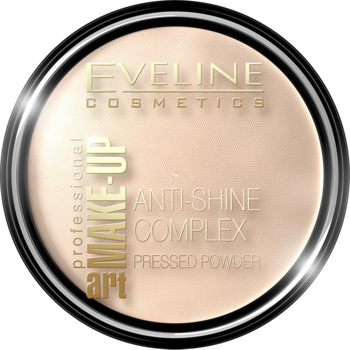 EVELINE COSMETICS Art Professional Make-Up ,puder do twarzy, mineralny, matujący, z jedwabiem, nr 32 Natural,przód