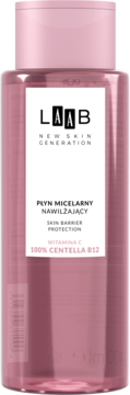AA LAAB Skin Barrier Protection,płyn micelarny, nawilżający, witamina C, 100% Centella B12,przód