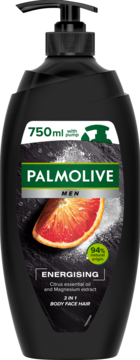 PALMOLIVE Men Energising,żel pod prysznic, dla mężczyzn, 3w1,przód
