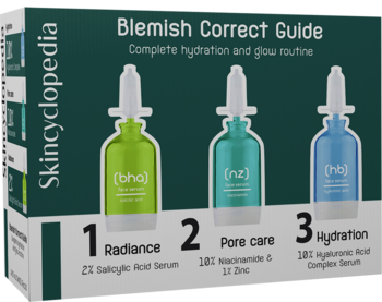 SKINCYCLOPEDIA Blemish Correct Guide ,zestaw serum do twarzy, przeciw niedoskonałościom,przód