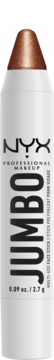 NYX Professional Makeup Jumbo Stick w odcieniu miedzianego brązu, białe opakowanie, widok z przodu.
