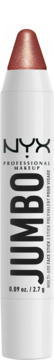 NYX Professional Makeup Jumbo Stick, wielofunkcyjny rozświetlacz w odcieniu błyszczącego brązu, widok z przodu.