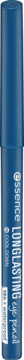 Niebieska kredka do oczu Essence Longlasting Eye Pencil Cool Down, pionowe ujęcie tubki z widocznym tekstem.