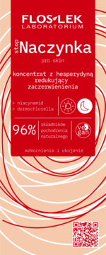 FLOSLEK LABORATORIUM stopNaczynka ,koncentrat do twarzy, redukujący zaczerwienienia,przód