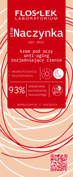FLOSLEK LABORATORIUM stopNaczynka ,krem pod oczy, rozjaśniający cienie,przód