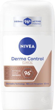 NIVEA Derma Dry Control Clinical,antyperspirant w sztyfcie, 96h,przód