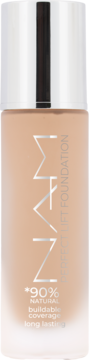 Beżowy podkład NARS Perfect Lift, w szklanej butelce, 90% naturalny, budowanie krycia, widok z przodu.