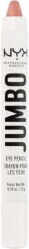 Biała kredka do oczu NYX Professional Makeup Jumbo Eye Pencil z różowo-brzoskwiniową końcówką, widok z przodu.