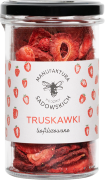 MANUFAKTURA RODZINY SADOWSKICH ,truskawki liofilizowane,przód