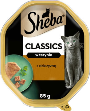 SHEBA Classics in Pastete ,karma pełnoporcjowa mokra dla dorosłych kotów, z Dziczyzną,przód