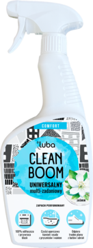 LUBA Clean Boom ,płyn do czyszczenia, uniwersalny, multi-zadaniowy, Jaśminowy,przód