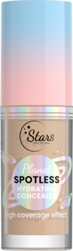 Stars from the stars Planet Spotless Hydrating Concealer nr 06 Deep Tan w beżowej butelce, widok z przodu.
