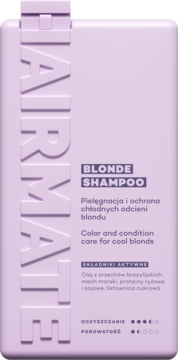 HAIRMATE Blonde ,szampon, do włosów rozjaśnianych i farbowanych, fioletowy,przód