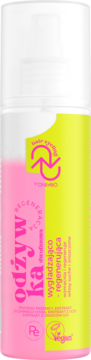 OnlyBio Hair Cycling odżywka wygładzająco-regenerująca, biało-różowo-żółta butelka, z przodu.