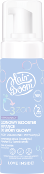 HAIRBOOM O3zon ,booster w piance, do skóry głowy, ozonowy, wzmacniający,przód