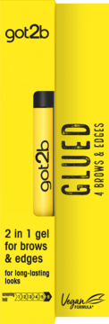 GOT2B Glued 4 Brows & Edged,żel do brwi i baby hair,przód