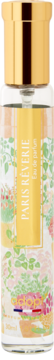 Adopt Paris Rêverie Eau de Parfum, clear bottle with pink floral and checkered design, gold cap.